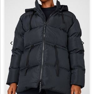 Fabletics Black Puffer Coat Brand New Small